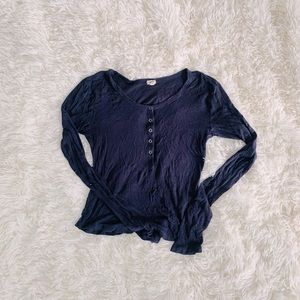 Garage quarter button down Long sleeve